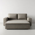 Schlafsofa Ausziehbett Grau 2-Sitzer mit Polyesterbezug 170 x 90 x 85 cm